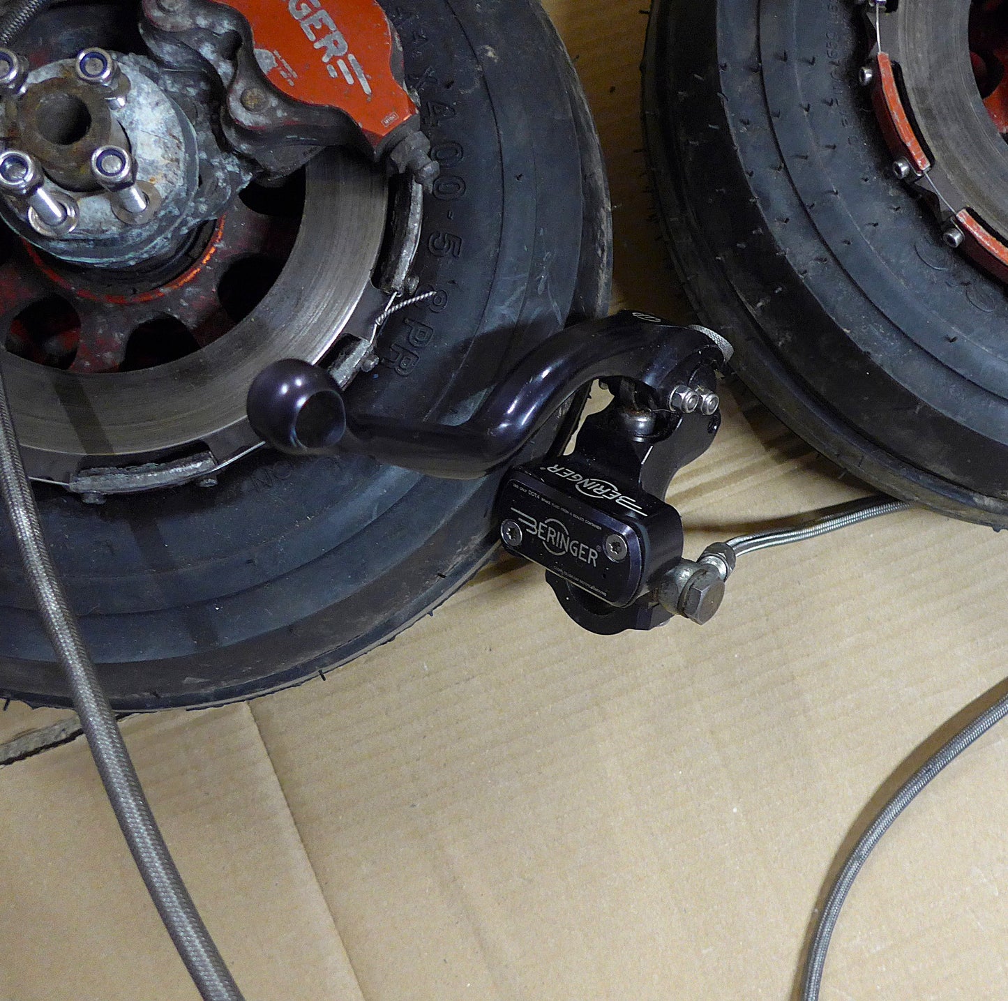 Beringer 5" Main Wheels, Axles & Brake Assembly (A/R)