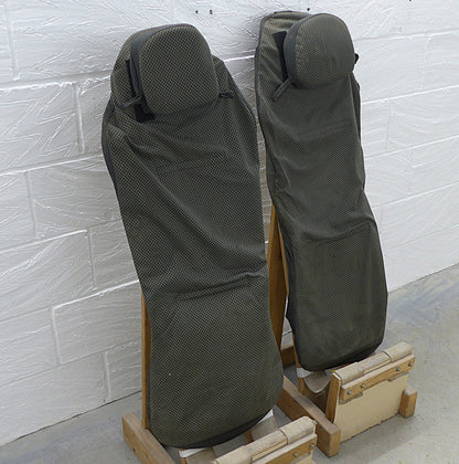 Grey Seat Covers With Head Rest Cushions - Pair - X'AIR (A/R)