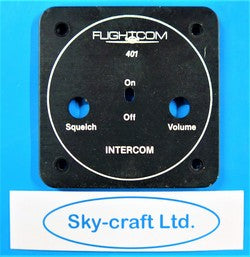 Face Plate - Flightcom 401 Intercom (N/S)