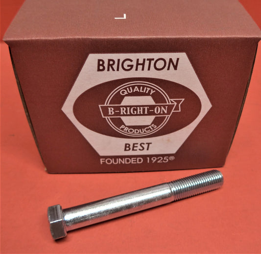 Hexagon Bolt - UNF - 7/16"-20 X 3 1/2"(PT)SAE5 - Zinc CR3