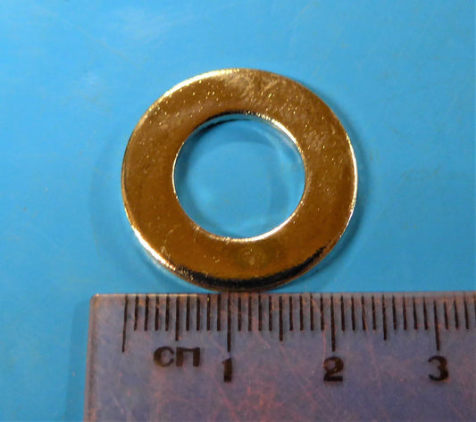 M12 - 2.5mm Steel Washer - Bright Nickel Plated