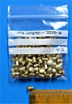 P 100 Rivet Solid Rivet (PKT 100) - Hardware - Imperial - Rivets Solid - MS ...